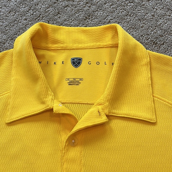 Nike Golf Yellow Polo Shirt - Picture 2 of 7